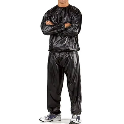 PVC Men Woman Sauna Suit Exercise Weight Loss Exercise Slimming Gym Fitness Workout Antirip Waterproof Sports Sweat Sauna Suit